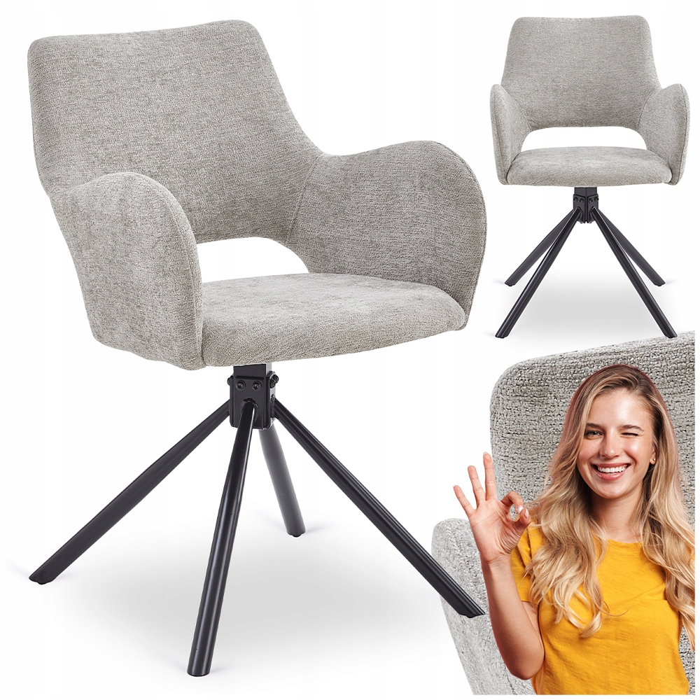 Čalouněná kuchyňská židle do jídelny Kuchyňský obývací pokoj Beránek Šedá Flav