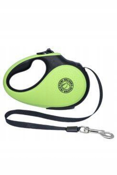 Levně Vodítko samonavíjecí 50kg/5m zeleno/černá Kiwi