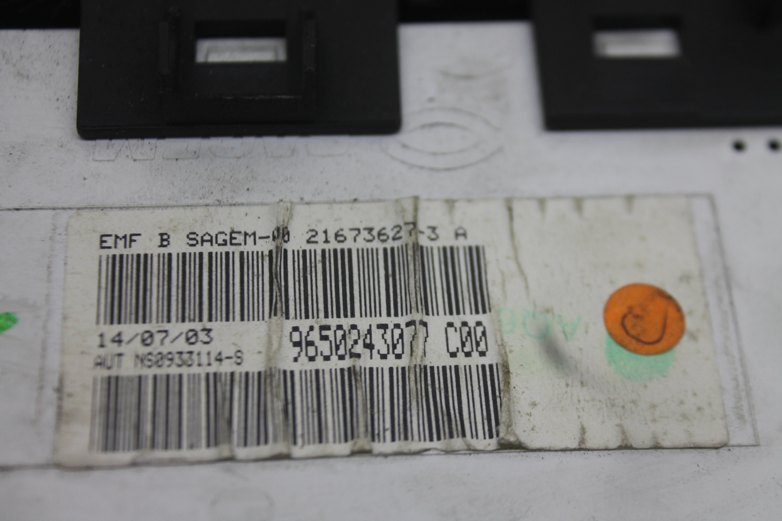 display clock 9650243077 PEUGEOT