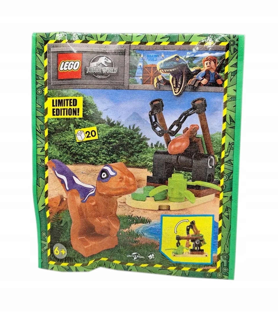 Zestaw Lego Jurassic World Minifigure Polybag Raptor and Trap #1 #122326
