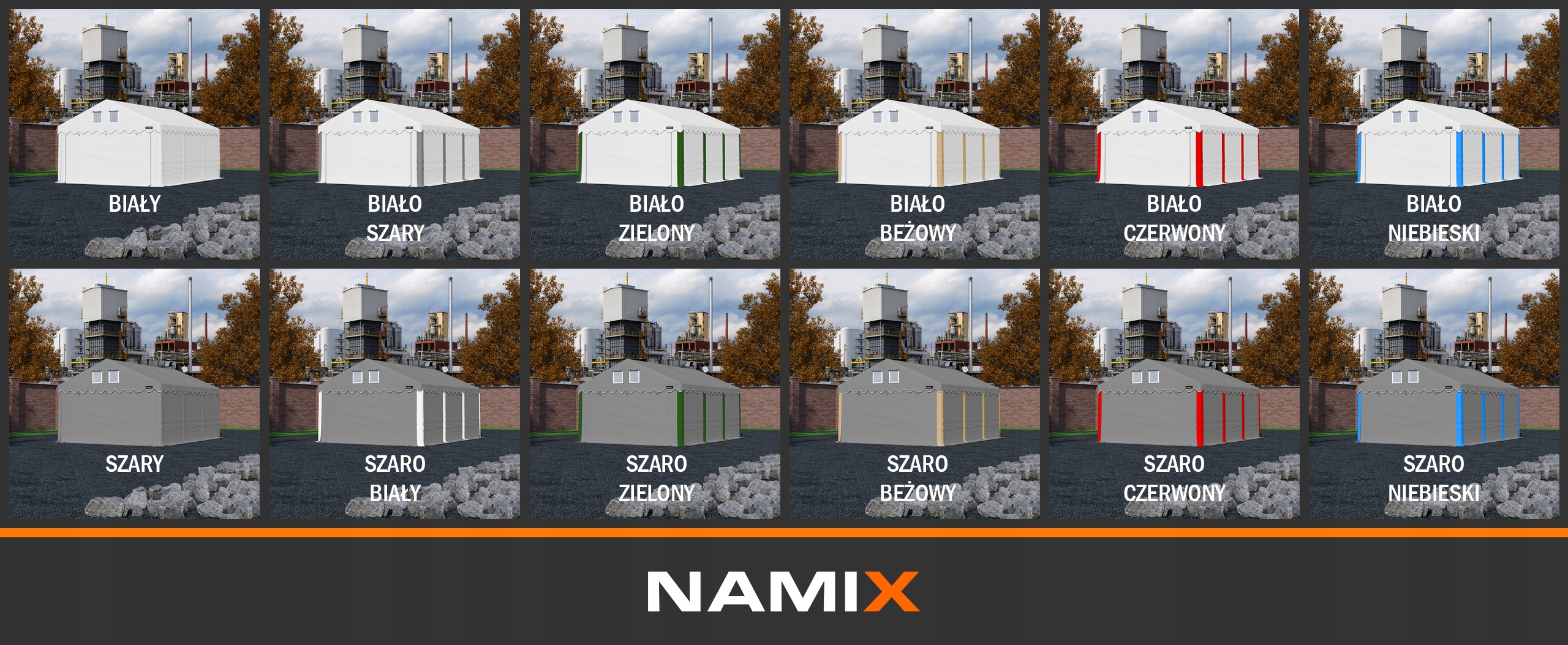 Namiot ROYAL 6x8 magazynowy RÓŻNE KOLORY Kod producenta namiot_royal_6x8