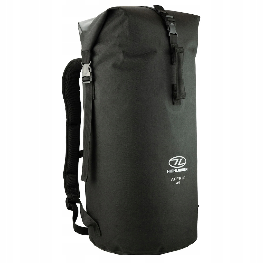 Plecak wodoodporny turystyczny Highlander Outdoor Affric 45 l Black