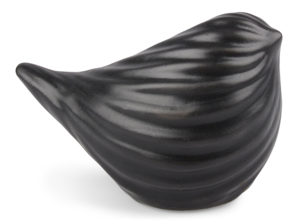 

Figurka Ptak czarny mat ceramiczna 6cm