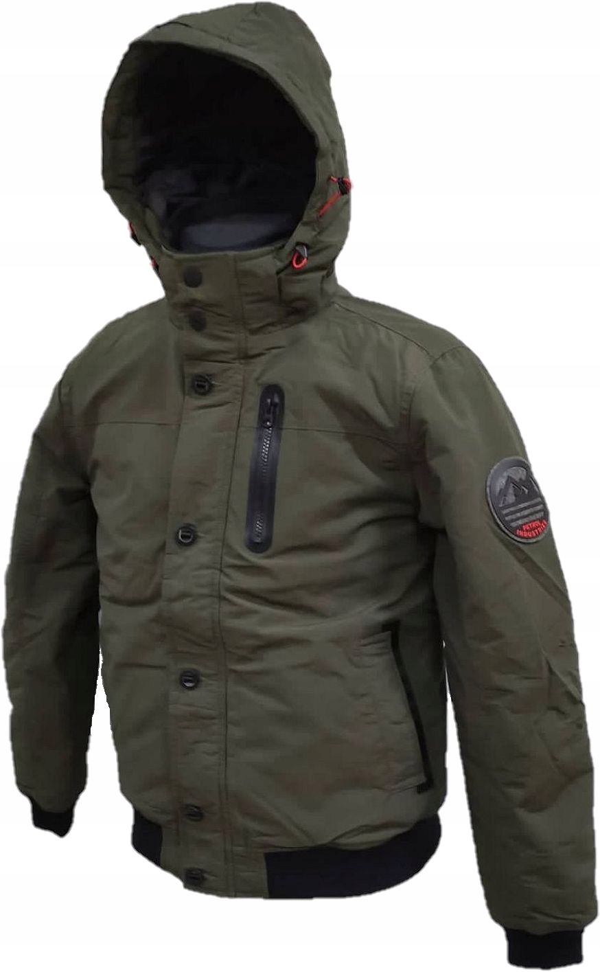 KURTKA PETROL INDUSTRIES OLIVKA Z KAPTUREM ROZ. L Kaptur z kapturem