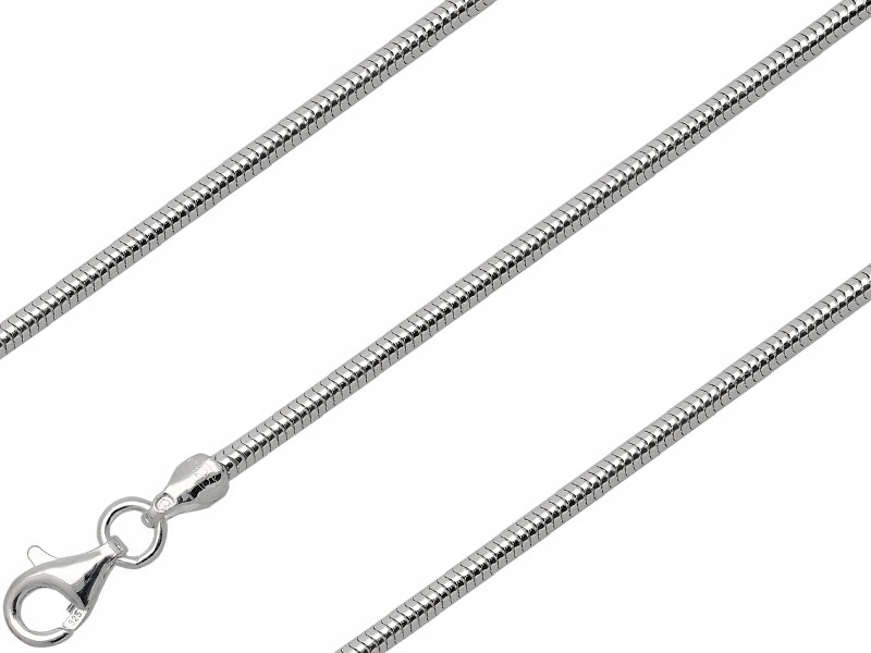 

Bransoletka Żmijka Okrągła 19CM 1,9MM SREBRO925