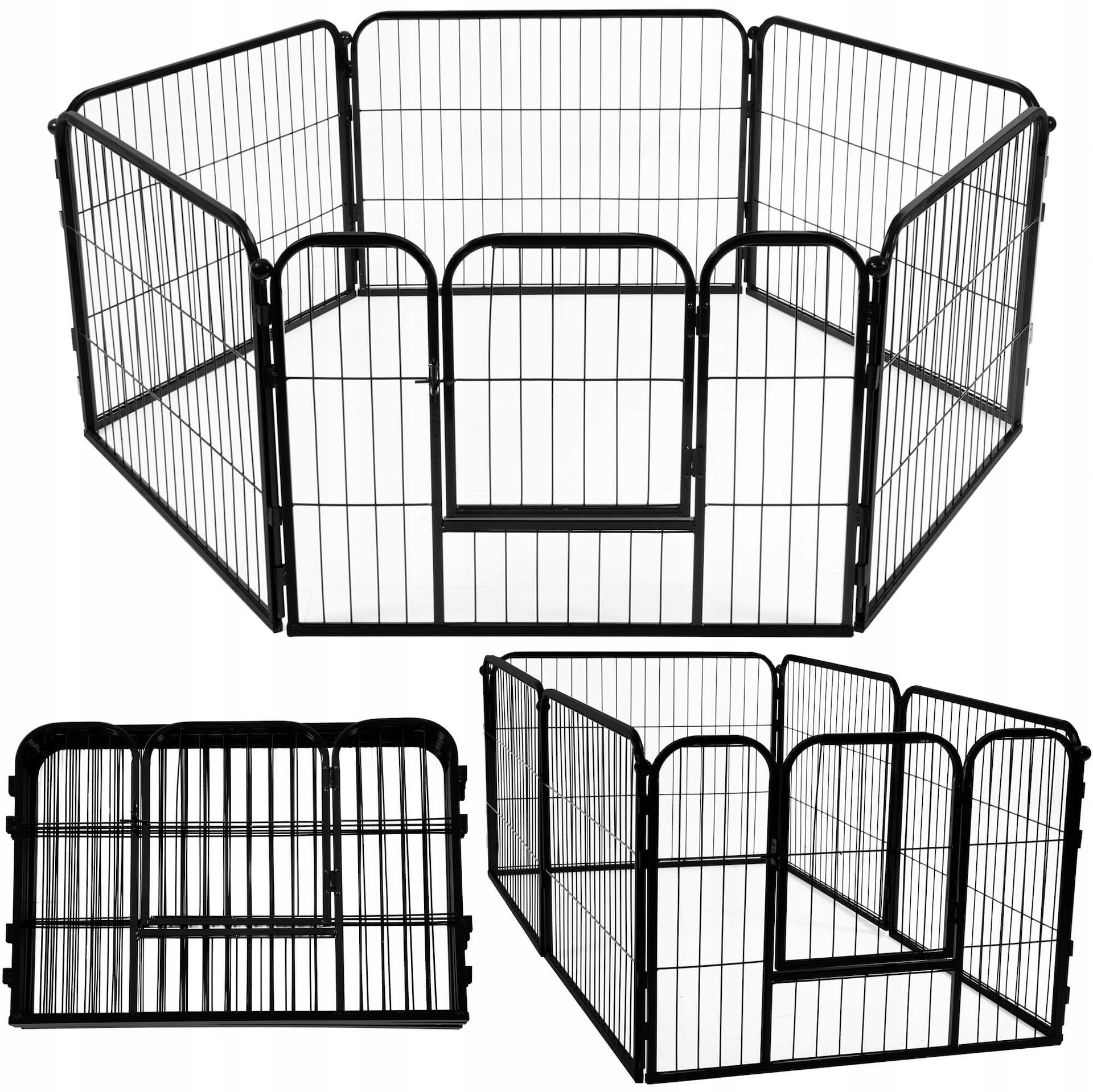 Klatka XL Kojec Dla Psa Psów Kota Mocny Wybieg Metalowa Duża 165x84x60 CM