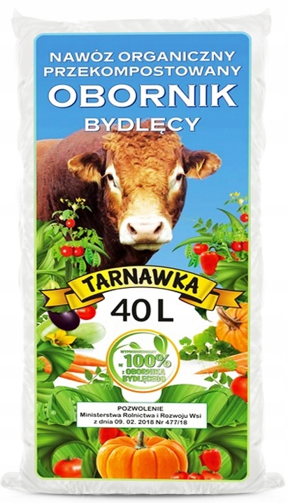 

Nawóz organiczny naturalny bydlęcy 40l Tarnawka