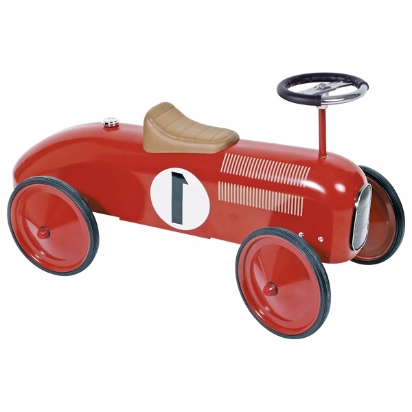 

Retro Metalowy Odpychacz Jeździk Auto Samochód 1+