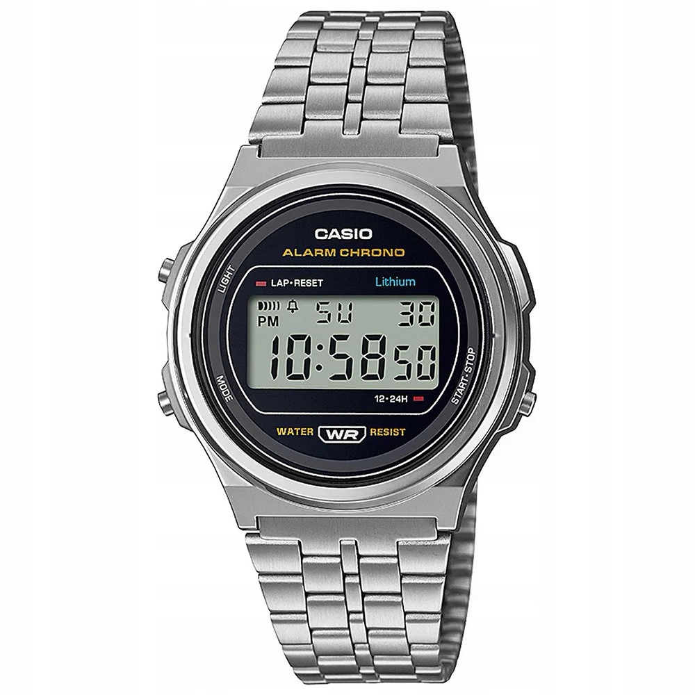 Hodinky Casio Vintage A171WE-1AEF stříbrné