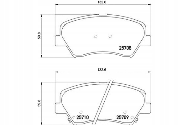 Brembo Brzdové Destičky Hyundai I30 11- Přední Brem