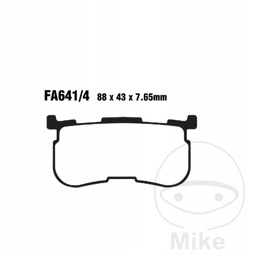 Zadné brzdové doštičky Ebc FA641/4HH