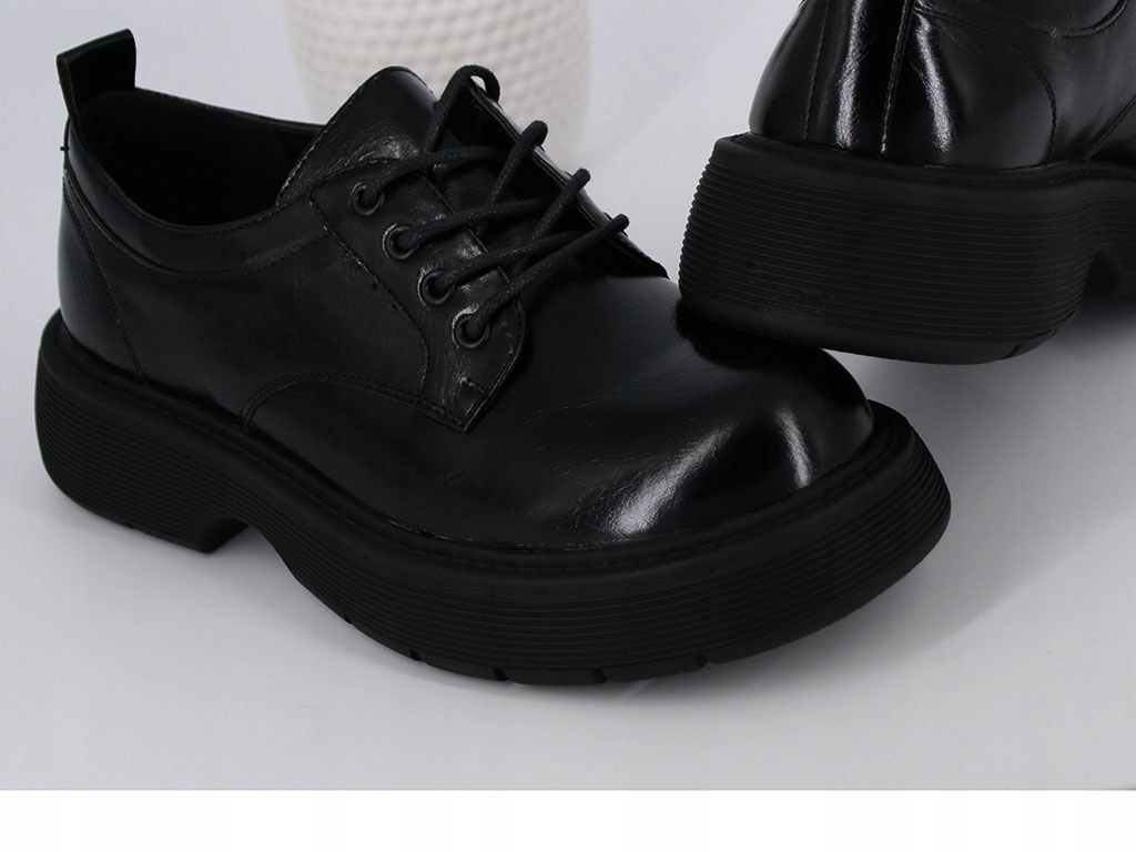 CREEPERSY BUTY NA PLATFORMIE ALTERNATYWKI CZARNE BUTY DAMSKIE 36 Wzór dominujący bez wzoru