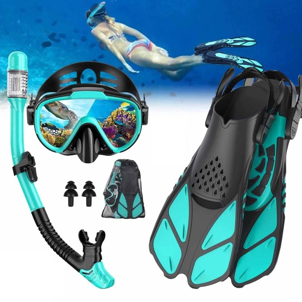 Sada Potápěčské Brýle A Dýmka Na Potápění Brýle A Šnorchl Na Šnorchlování ploutve