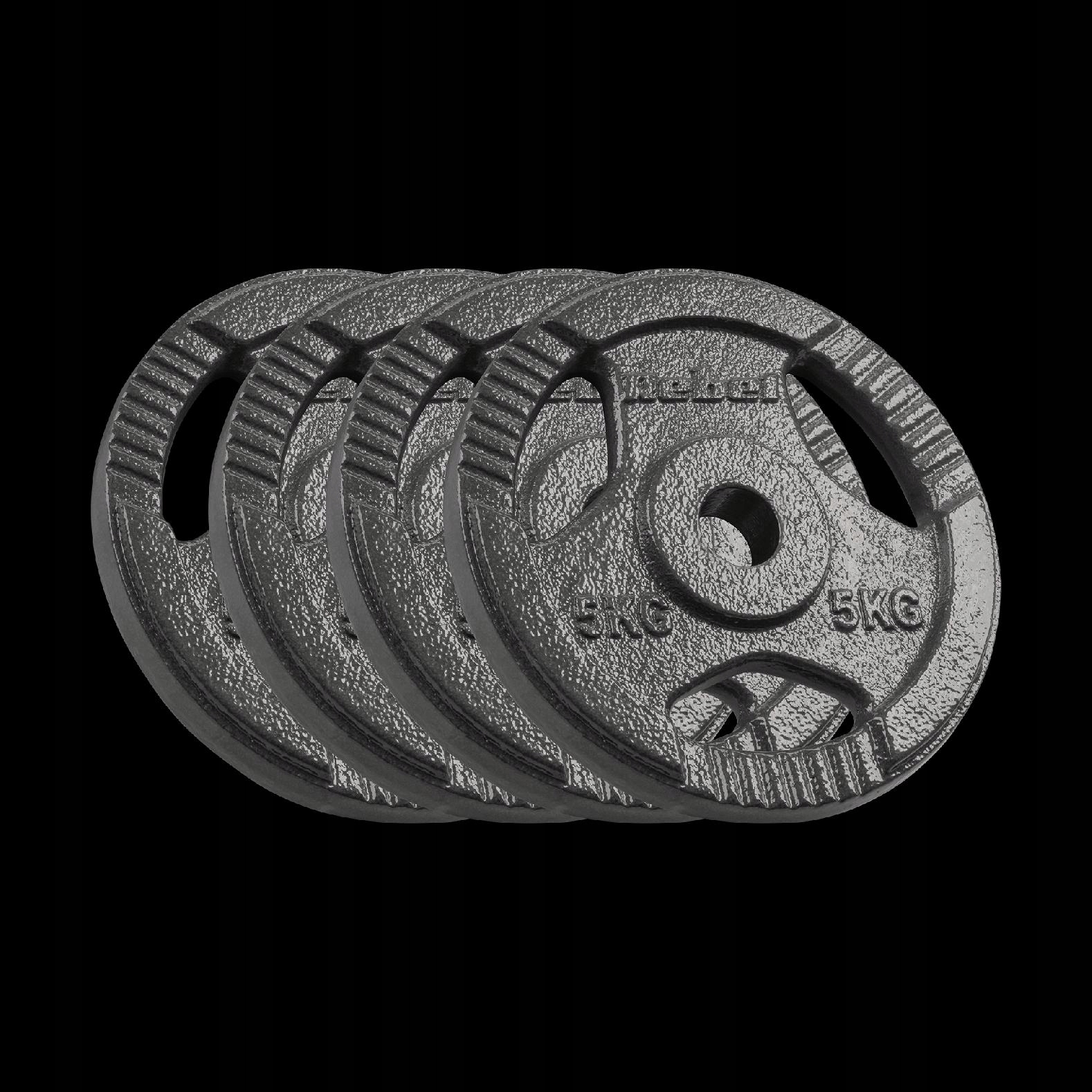 Sada litinové Závaží 4x5kg, 20kg otvor deska 31mm s rukojeťmi Rebel