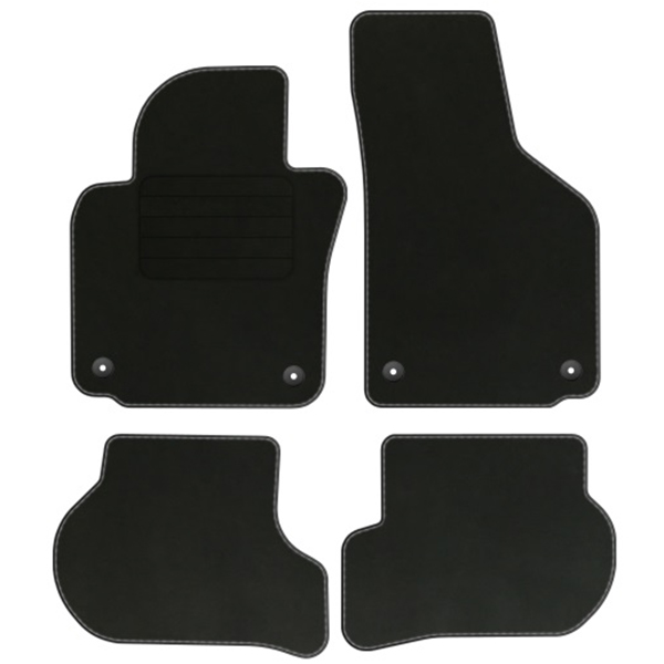 

Dedykowane Dywaniki welur Standard Czarne Komplet