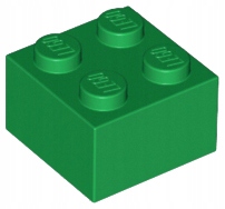 

Lego 3003 Zielony 2x2 brick klocek Nowy 1szt