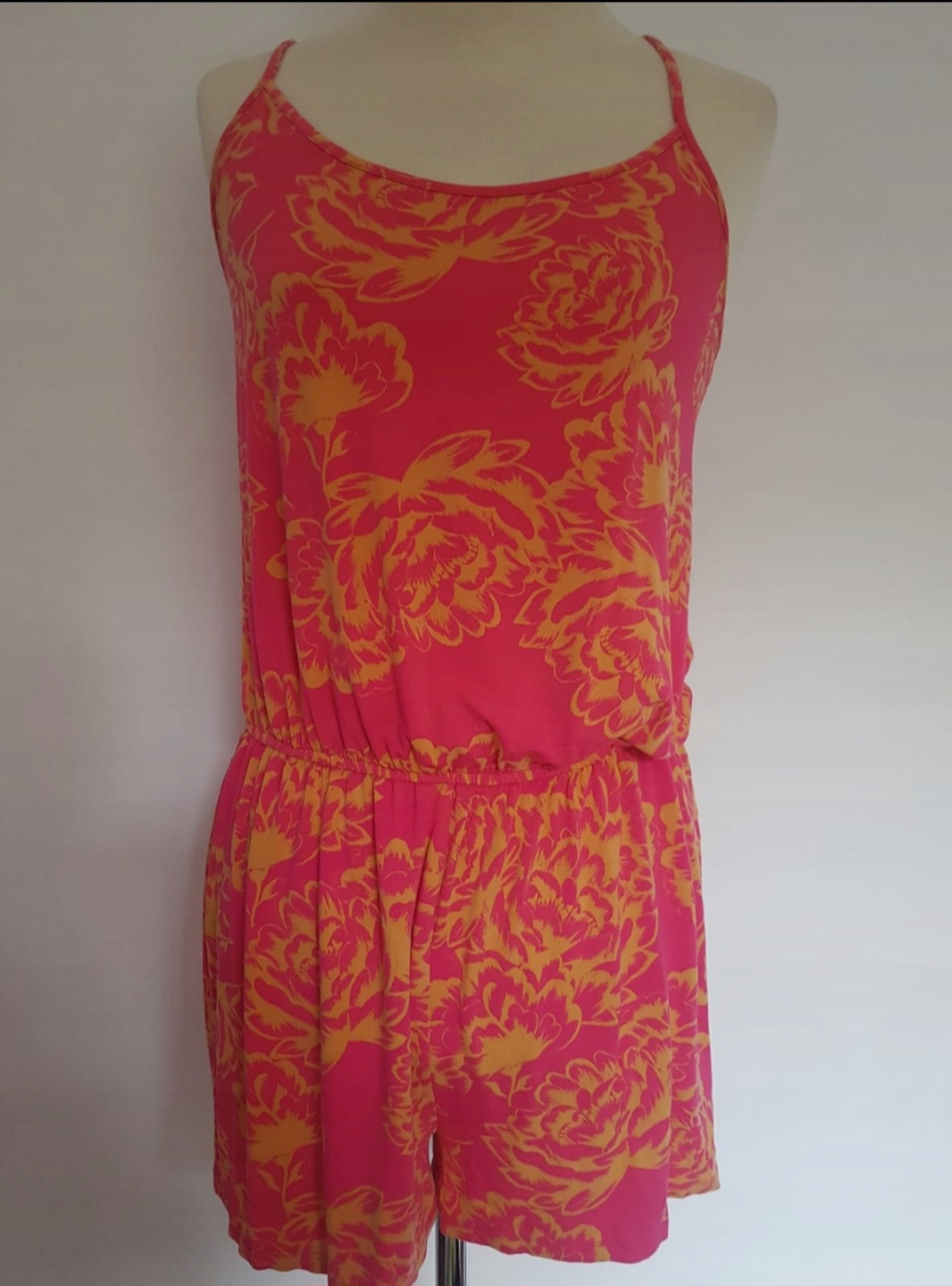 Next 38 kombinezon z wiskozy różowy letni kombinezon