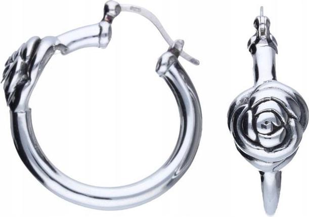 Stříbrné náušnice 925 květinové Elektroforma rohové 6,29g módní pro ženu