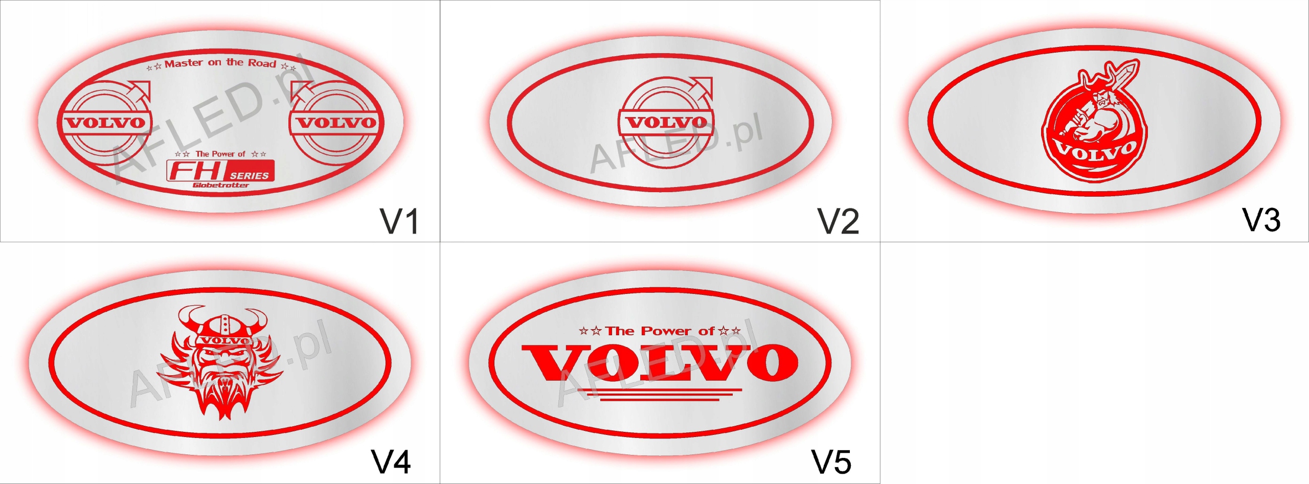 Lustro LED TIR SCANIA VOLVO 40wzorow MULTIKOLOR24v Weight with packaging 3 kg