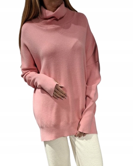 Cocomore Svetr Golf Tunika Růžový