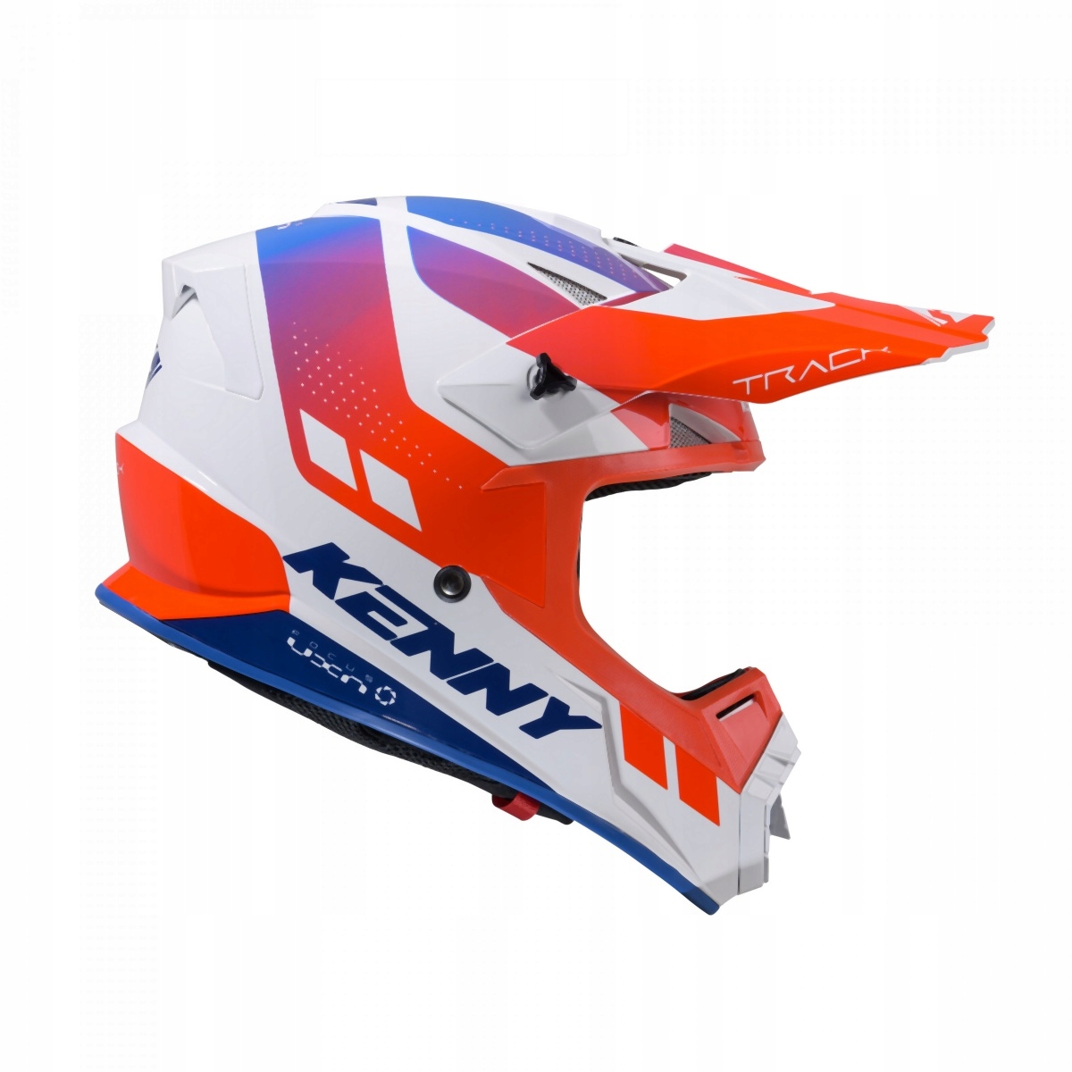 Kenny Racing Prilba Cross/enduro Track Patriot Biela/modrá/červená L