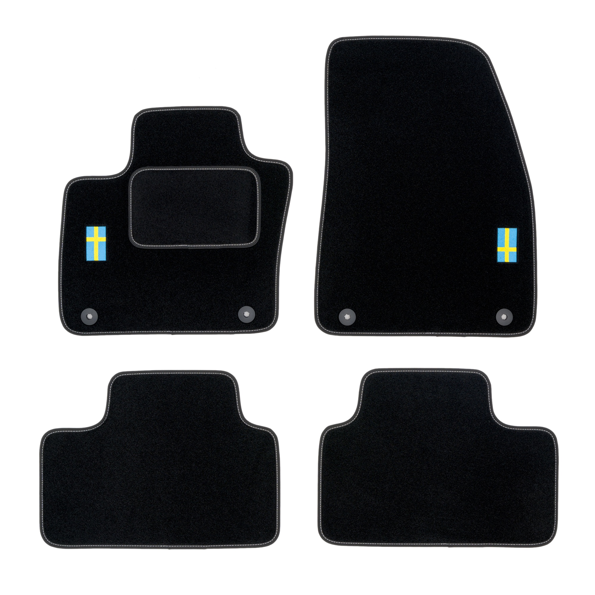 Velurové koberce Logo pro Volvo V50 2004-2012