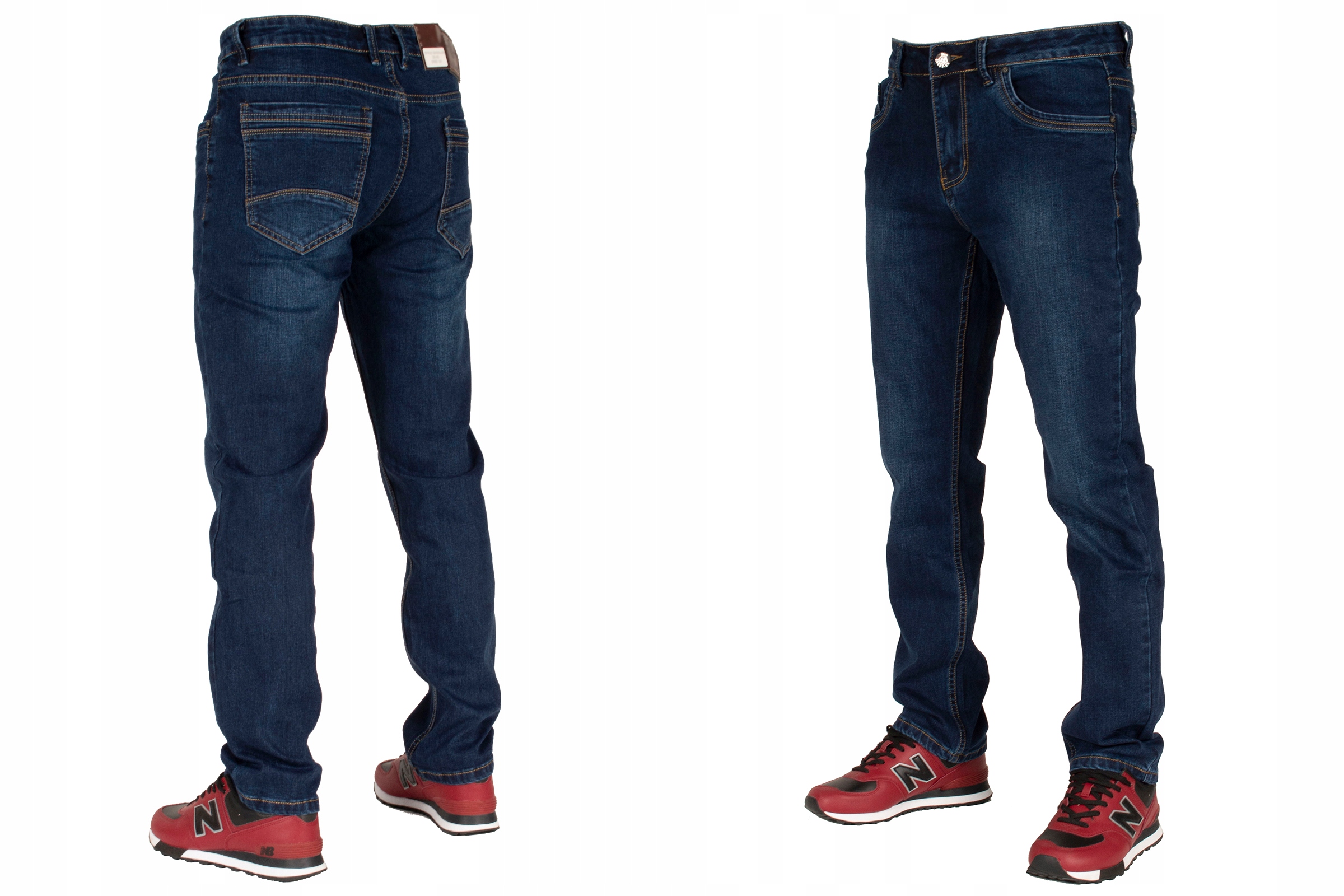 Джинсы мужские брюки в: 34 92см L: 30 военно-морской синий