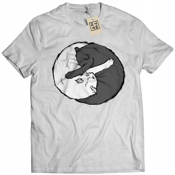 

Koszulka Yin Yang Meoyin Meoyang Kotki szara XL