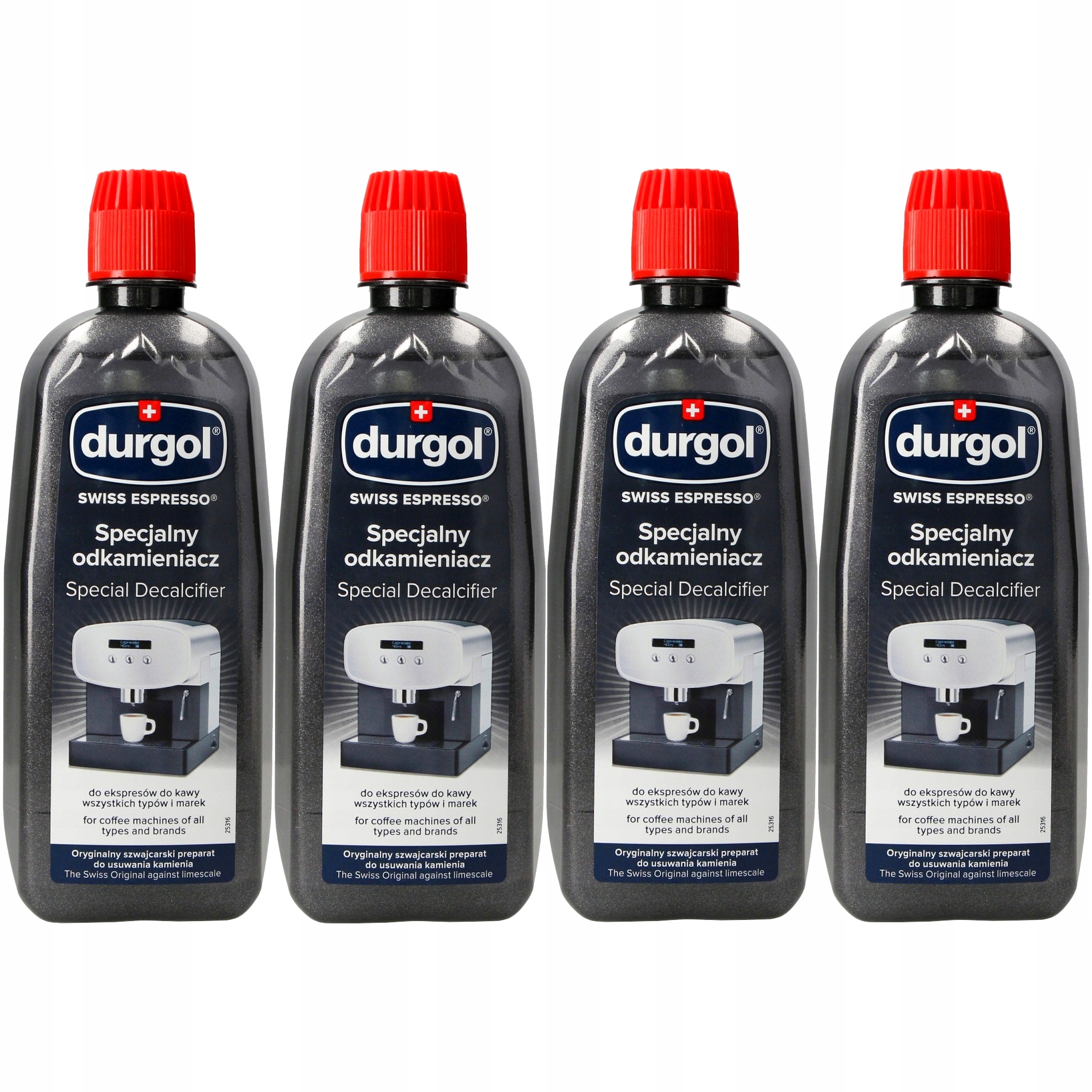 Specjalny Odkamieniacz Durgol Swiss Espresso do Ekspresu 4 x 500ml