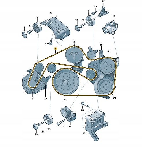 059903137AL - ! AUDI OE клиновой ремень, поликлиновой