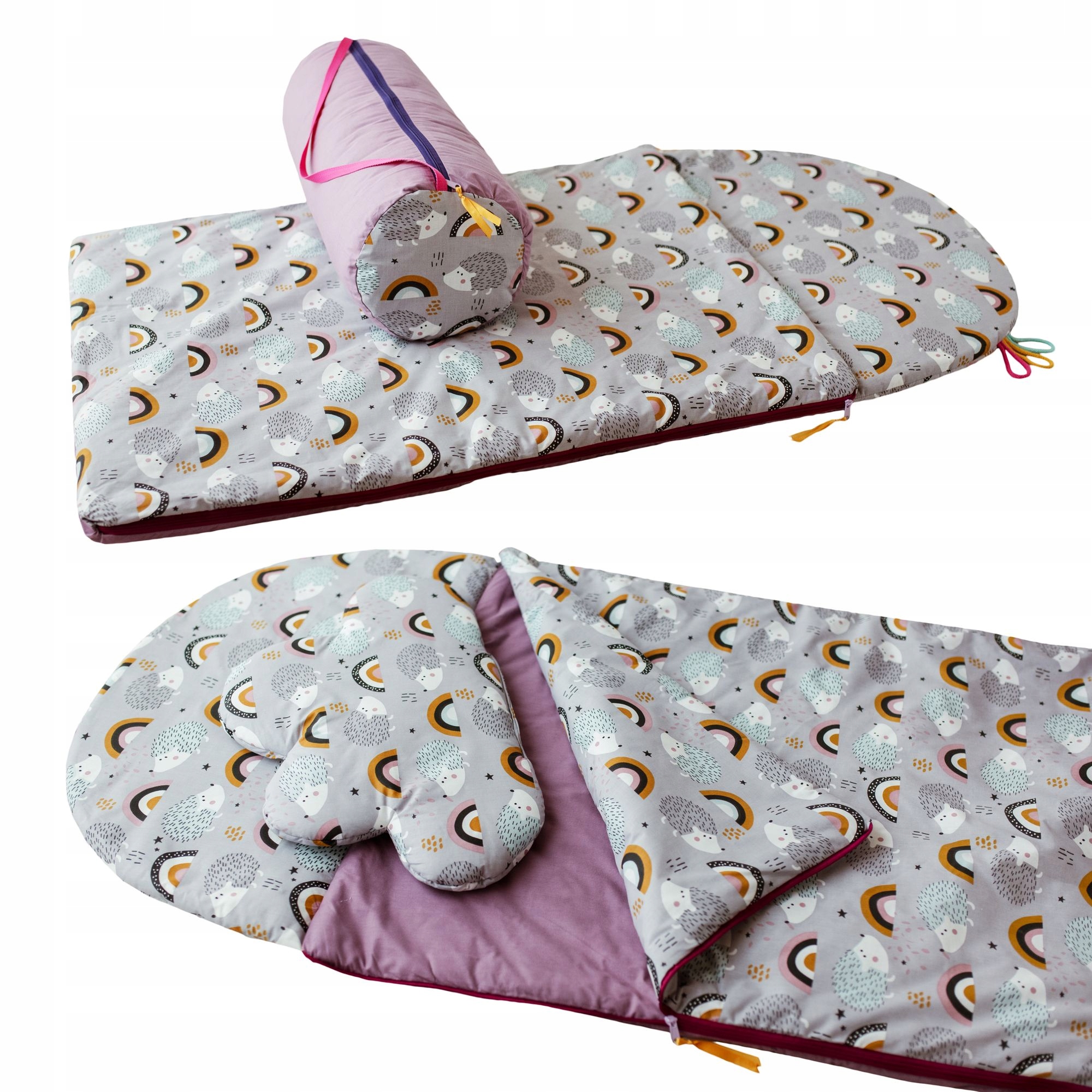 

3W1ŚPIWOREK Przeedszkola 140X75 Jeżyki Wrzos 24H