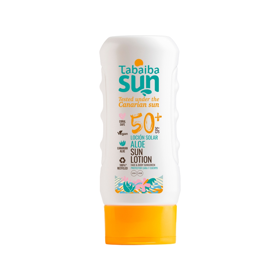 Tabaibaloe Opalovací mléko na opalování Spf 50 s aloe vera 200 Ml z Tenerife Dárek