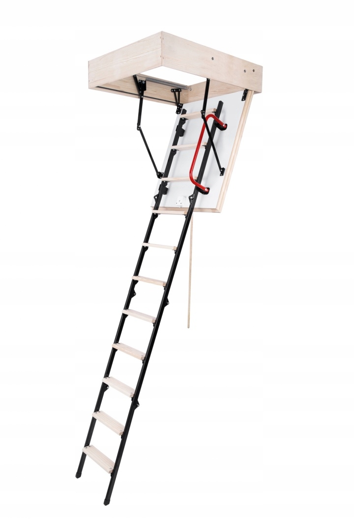 Schody strychowe ocieplane z metalową drabinką 90x70 46mm Extra Wyłaz Oman