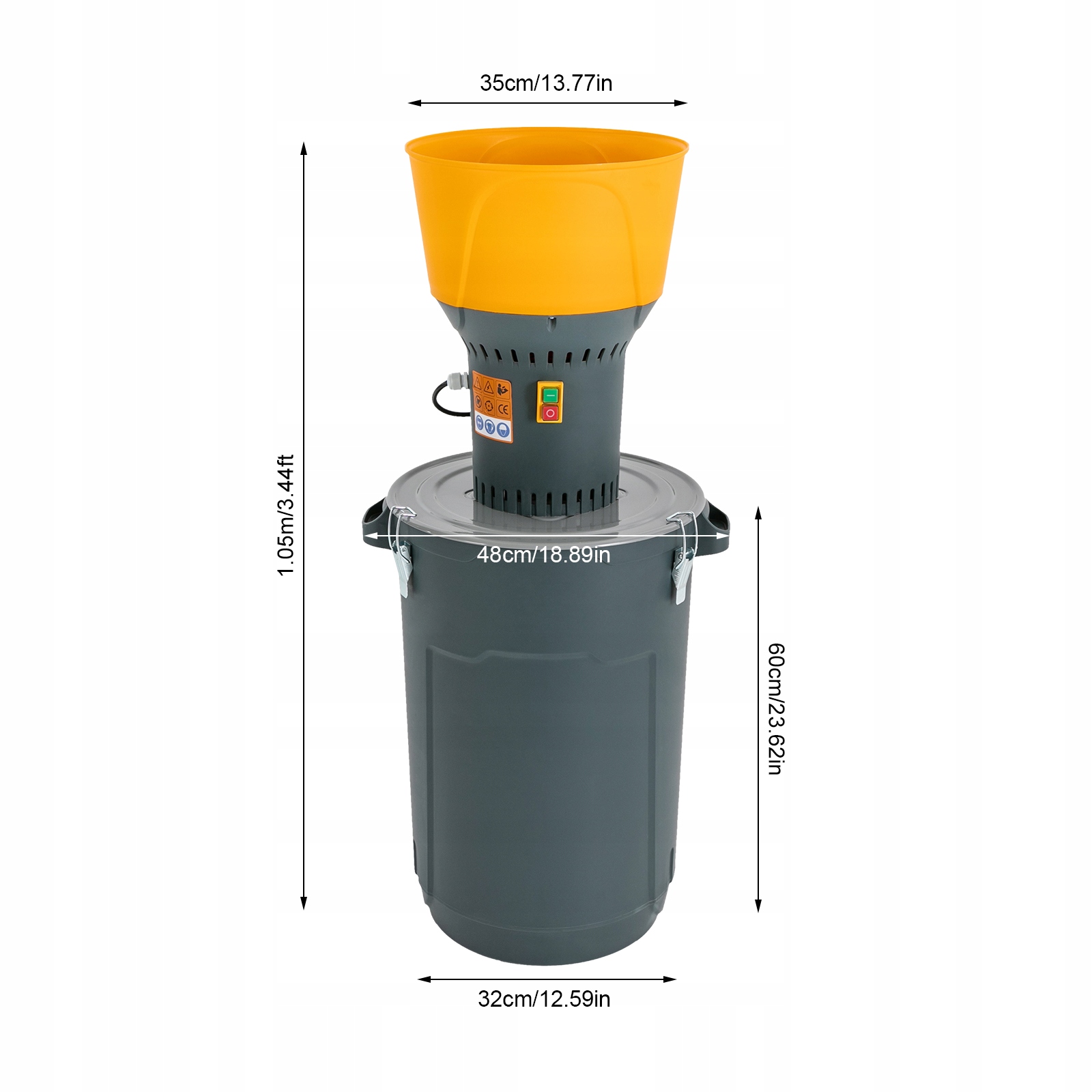 1300W Młyny elektryczne Młyny zbożowe 60L EAN (GTIN) 768788843416