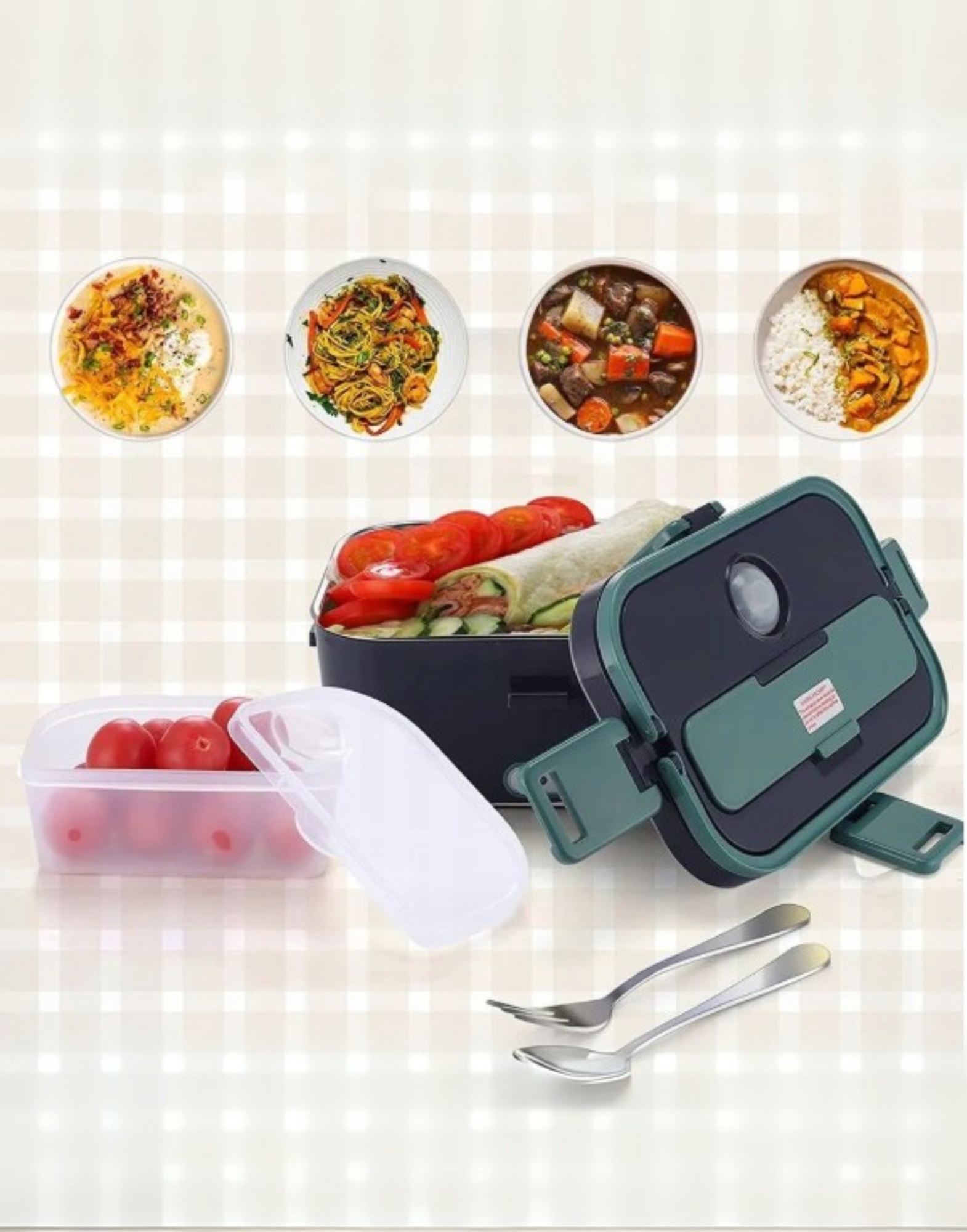 Elektryczny lunch box 1,8 l podgrzewacz 230 V / 12 V / 24 V RegMag