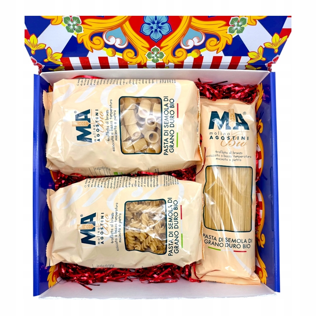 Levně Sada italských těstovin Bio Mezze Maniche, Fusilli, Spaghetti 1,5 kg