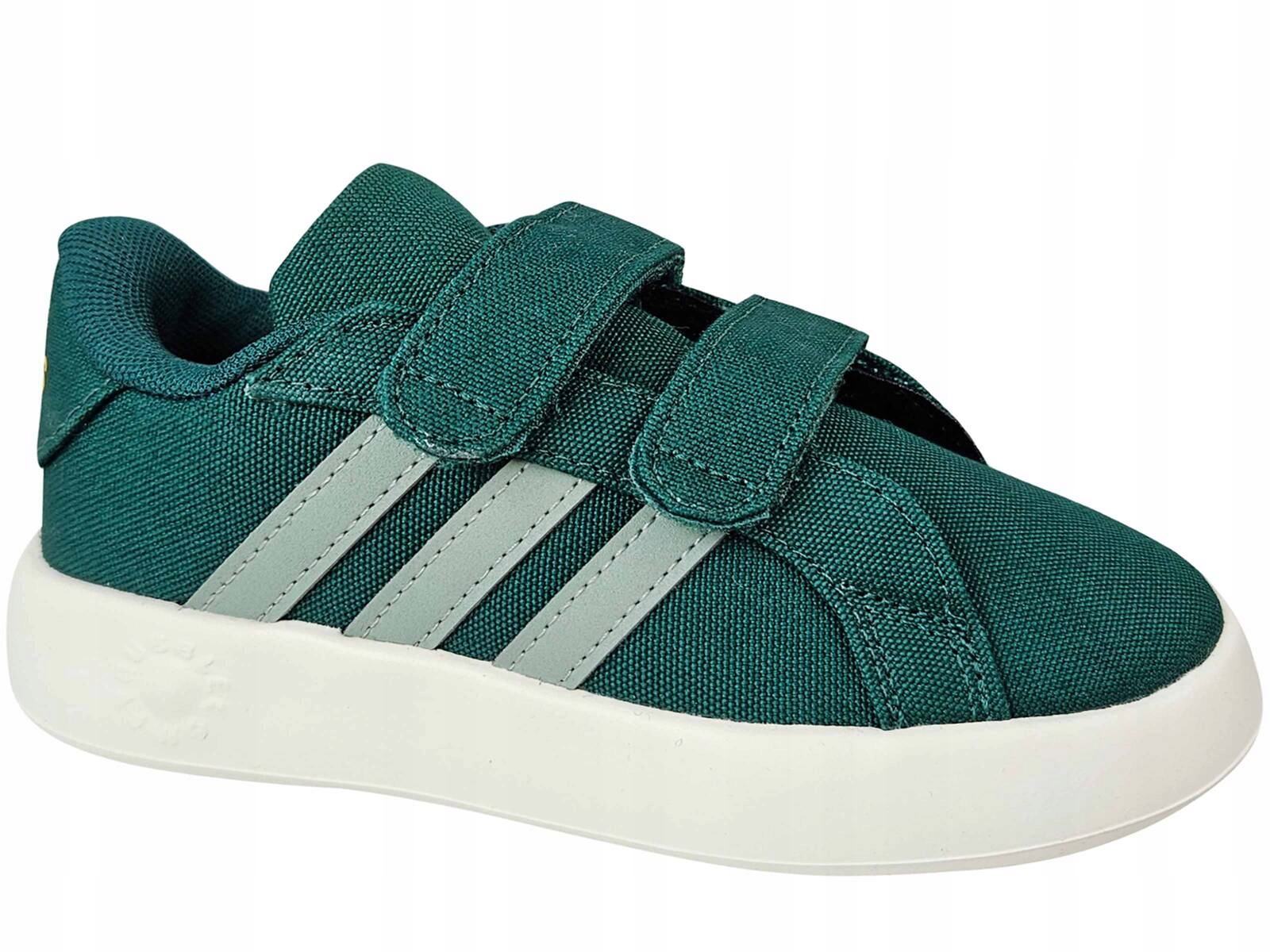 Adidas Grand Court 2.0 Cf IH7861 Buty Dziecięce Trampki Na Rzepy Zielone