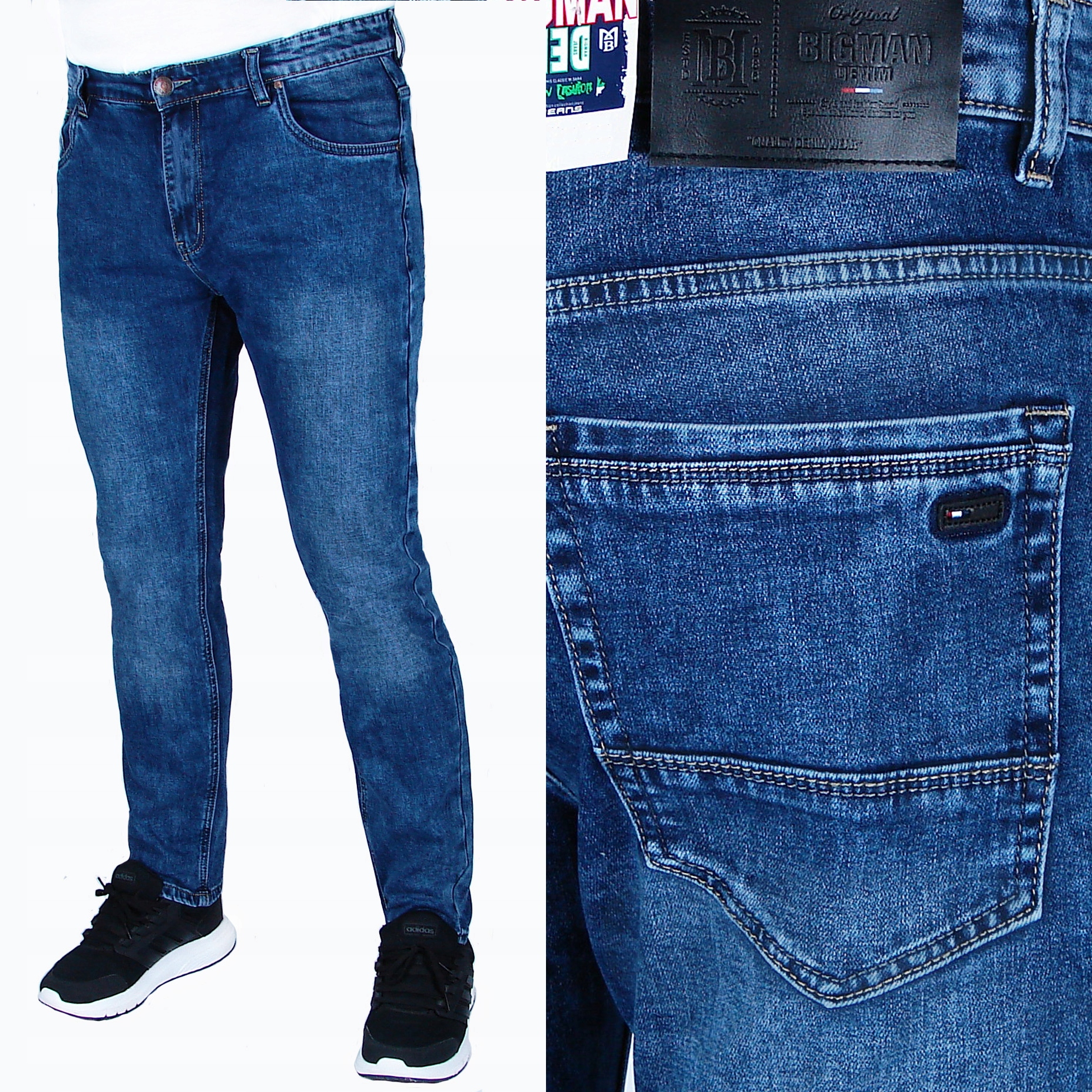 Pánské Džínové Kalhoty W 39 L 32 W102-104 cm