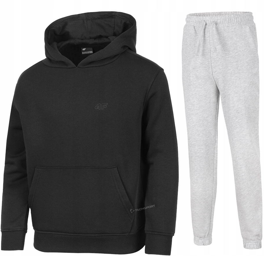 4F Chłopięcy Dres Komplet Bluza Kangurka Spodnie rozm 158