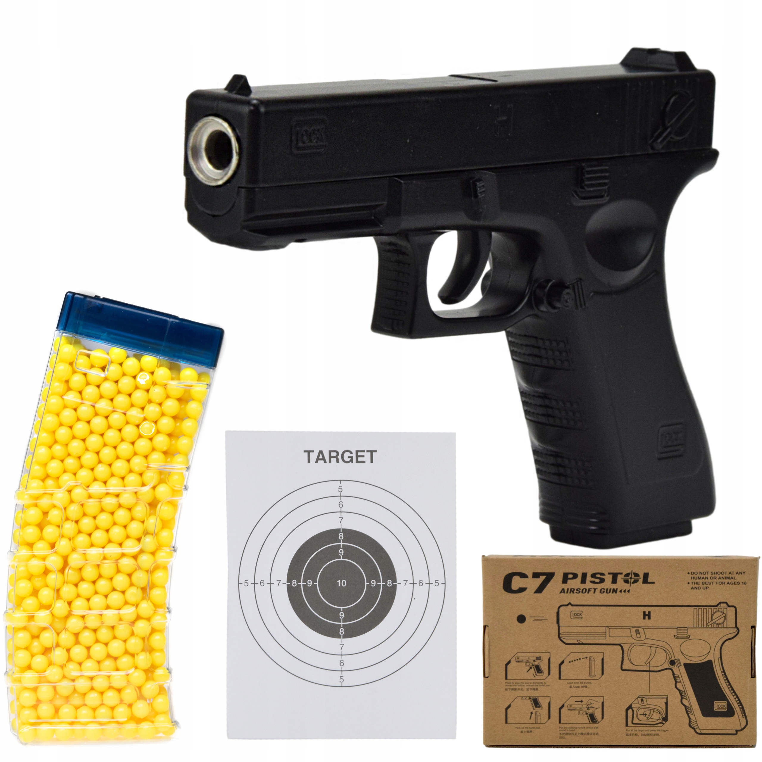

Pistolet Asg Na Kulki Metal Glock Replika Asg