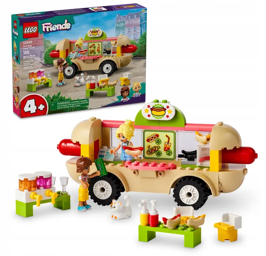 Lego Friends 42633 Pojízdné auto s občerstvením a párky v rohlíku stavebnice