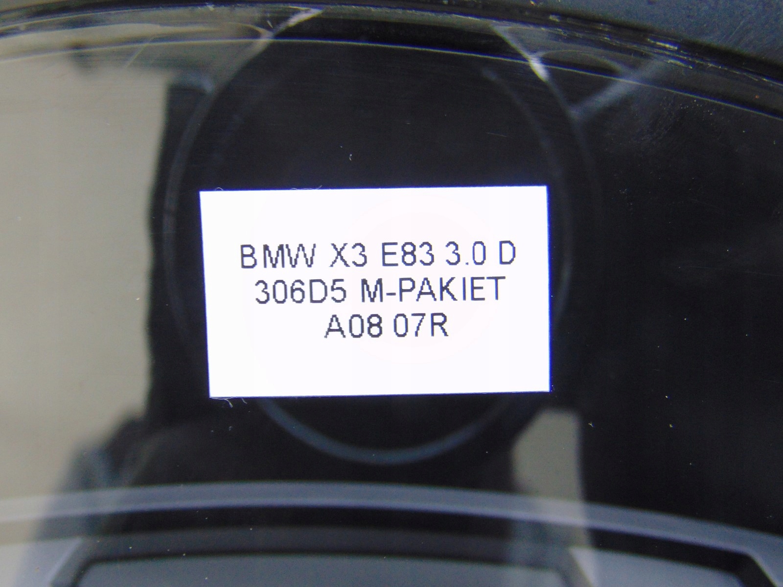 dials dials BMW X3 E83 3.0D 306D5 3448408
