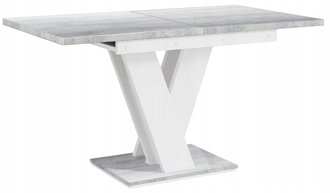 

Stół Rozkładany 120-160 Beton /Biały Połysk+GRATIS