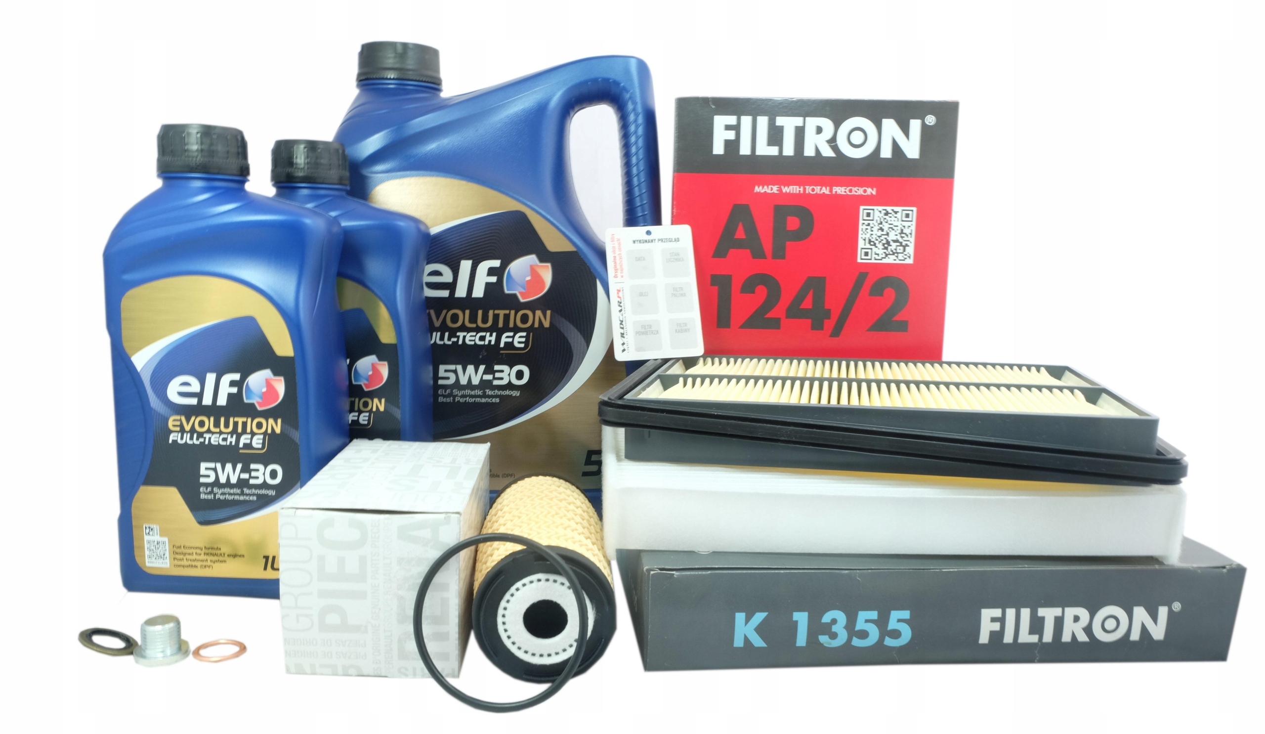 3xFilter olej 5W30 Nissan Qashqai 1.6 dCi 2013-