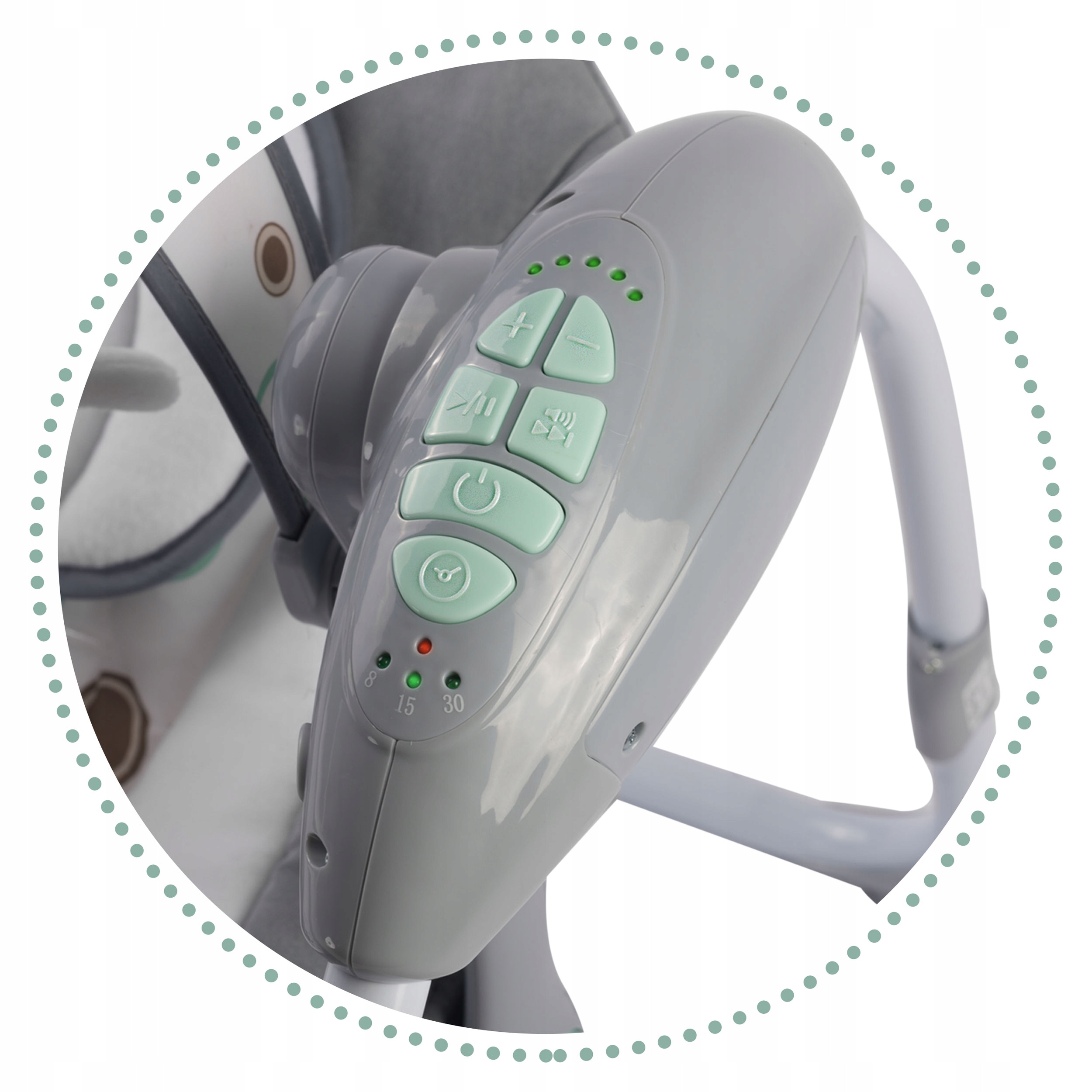 LEŻACZEK BUJACZEK AUTOMATYCZNY ELEKTRYCZNY HUŚTAWKA KOŁYSKA MUZYKA MELODIE Model 7321