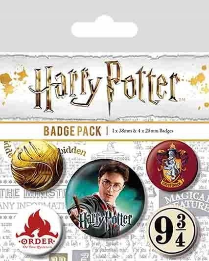 

Przypinki do ubrań Harry Potter Gryffindor 5 szt