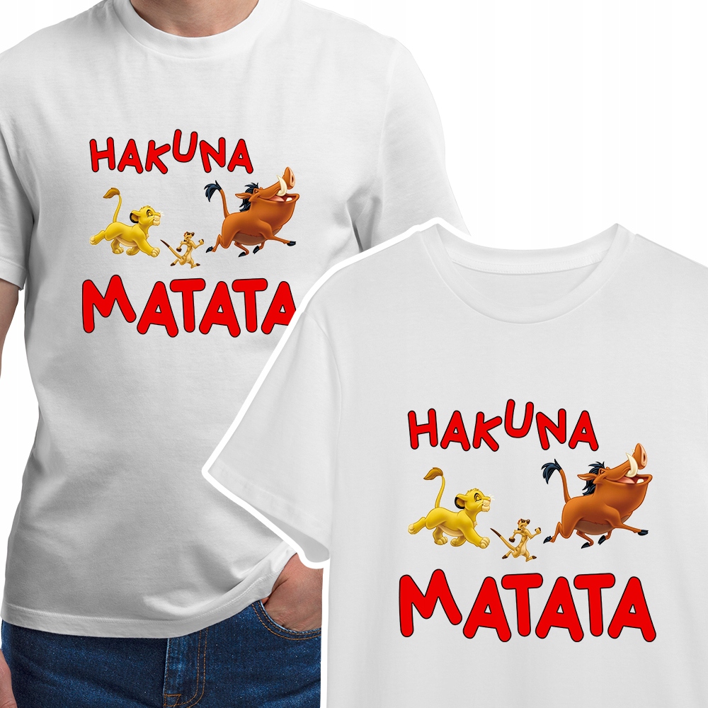 

Modny T-shirt Koszulka Męska Hakuna Matata XL