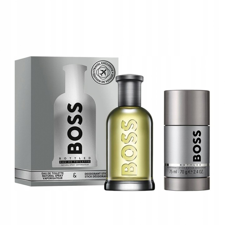Hugo Boss Bottled sada toaletní voda sprej 100 ml deodorant tyčinka