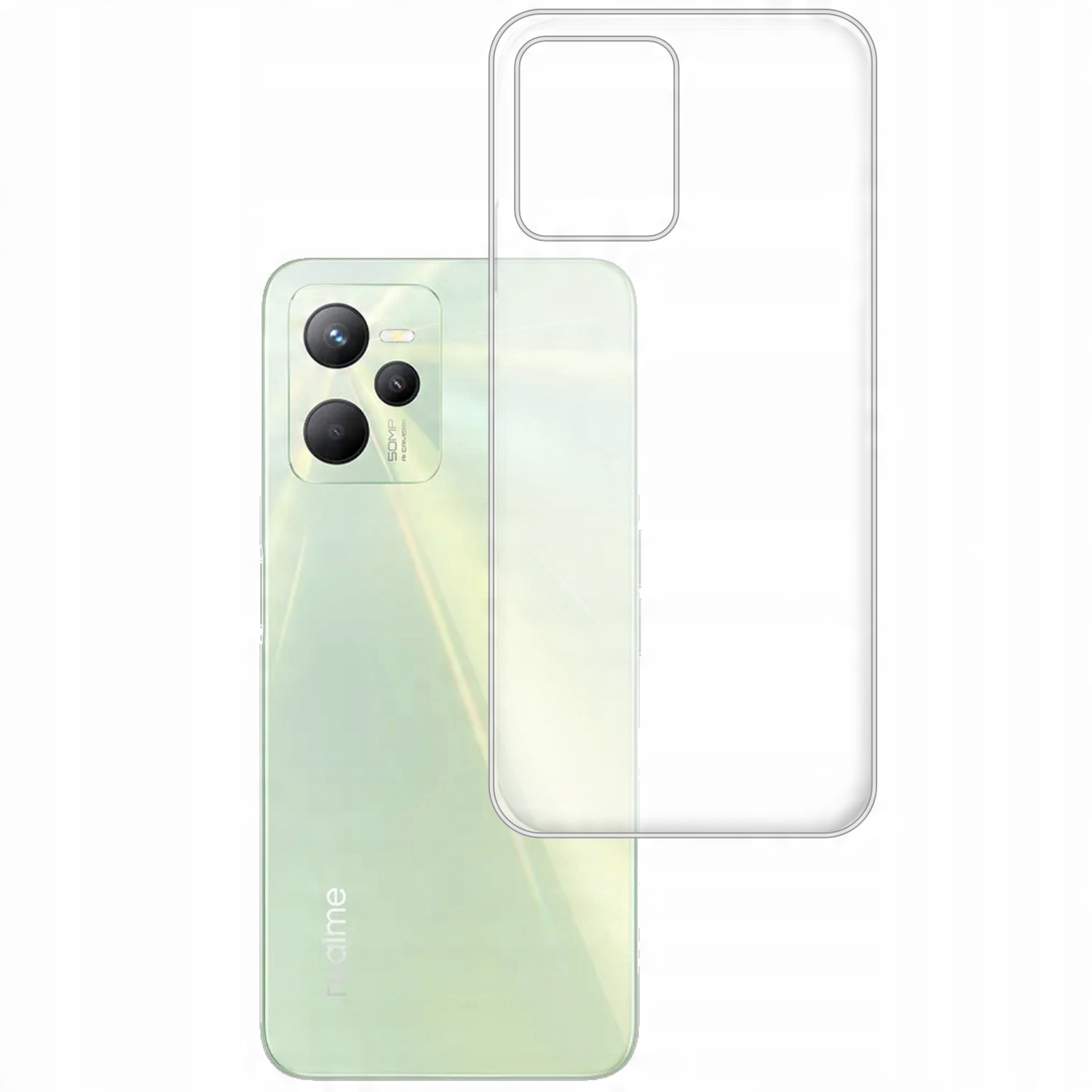 

Etui Do Realme C35 Gumowe Slim Clear View