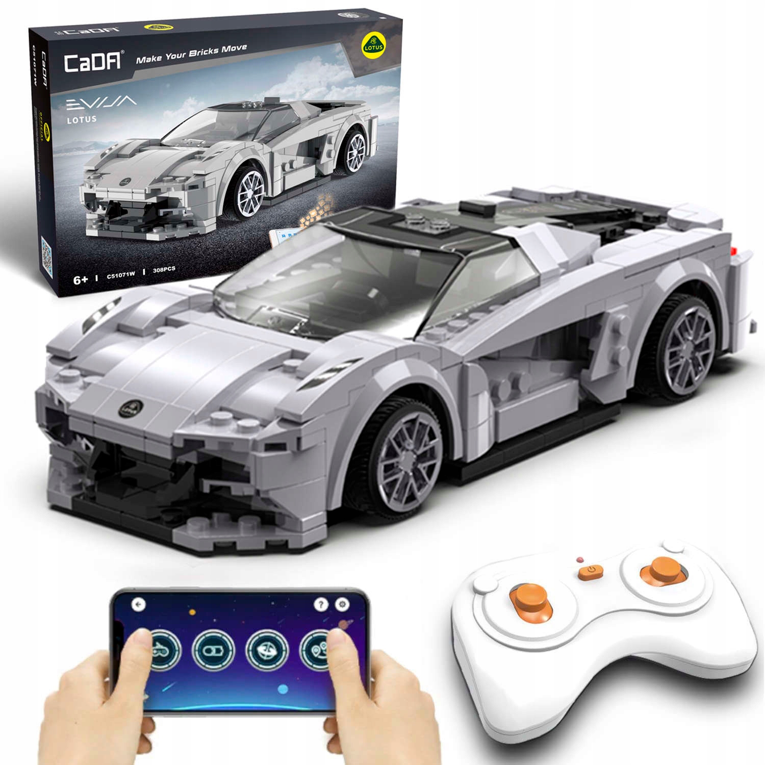 

Klocki CaDA C51071W Samochód Sport Evija Lotus Rc